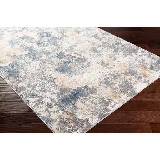 Surya Seattle Modern Medium Gray, White, Khaki, Denim, Light Gray Rugs STA-2319