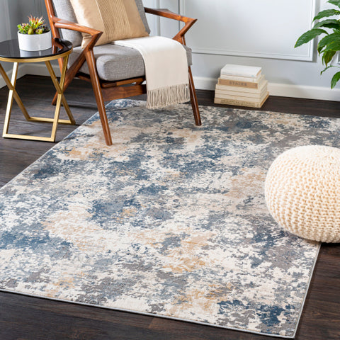 Image of Surya Seattle Modern Medium Gray, White, Khaki, Denim, Light Gray Rugs STA-2319