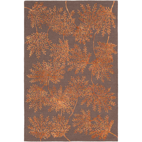 Image of Surya Starlit Cottage Burnt Orange, Wheat, Dark Brown Rugs STR-2304
