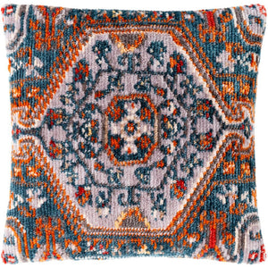 Surya Savona Updated Traditional Beige, Teal, Burnt Orange, Medium Gray, Butter, Charcoal, Taupe, Bright Red, White Pillow Cover SVA-003-Wanderlust Rugs