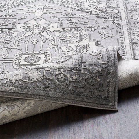 Image of Surya Tibetan Traditional Taupe, Medium Gray, Ivory, Charcoal Rugs TBT-2303