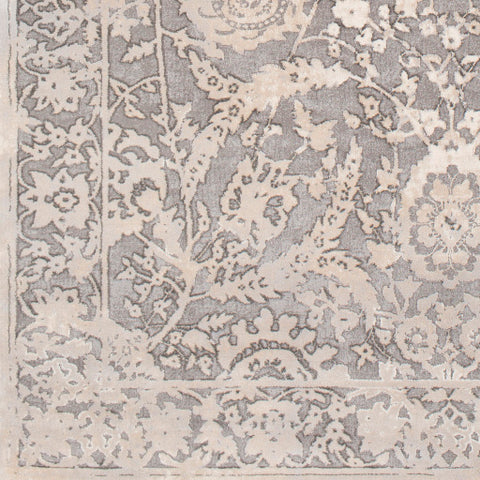 Image of Surya Tibetan Traditional Charcoal, Cream, Khaki, Medium Gray Rugs TBT-2315
