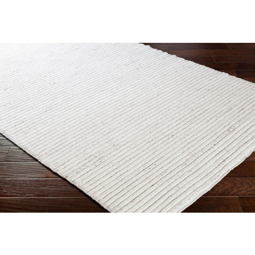 Surya Tundra Modern White, Dark Brown Rugs TDA-1000