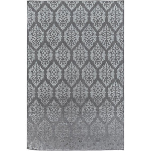 Surya Tidal Solid & Border Medium Gray Rugs TDL-1022-Wanderlust Rugs