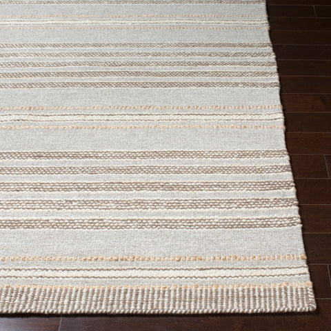 Image of Surya Thebes Cottage Taupe, Cream, Dark Brown, Wheat Rugs -THB��1000.00