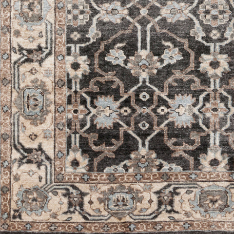 Image of Surya Theodora Traditional Black, Medium Gray, Pale Blue, Khaki, Camel Rugs THO-3000