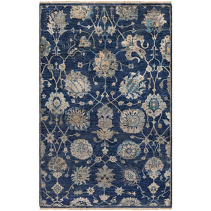 Surya Theodora Traditional Navy, Taupe, Light Gray, Teal, Ivory, Butter Rugs THO-3007