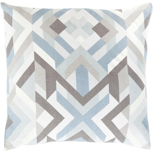 Surya Teori Modern Denim, Ice Blue, White, Light Gray, Charcoal Pillow Kit TO-017-Wanderlust Rugs