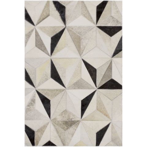 Image of Surya Trail Modern Charcoal, Medium Gray, Light Gray Rugs TRL-1128