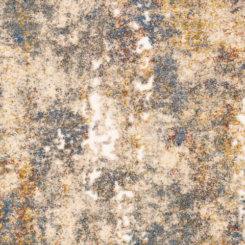 Image of Surya Tuscany Modern White, Butter, Khaki, Aqua, Burnt Orange, Metallic - Champagne Rugs TUS-2303