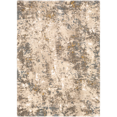 Image of Surya Tuscany Modern White, Dark Brown, Aqua, Butter, Cream, Metallic - Champagne Rugs TUS-2305