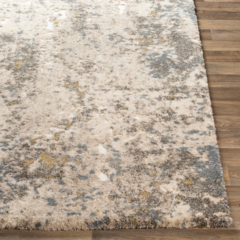 Image of Surya Tuscany Modern White, Dark Brown, Aqua, Butter, Cream, Metallic - Champagne Rugs TUS-2305