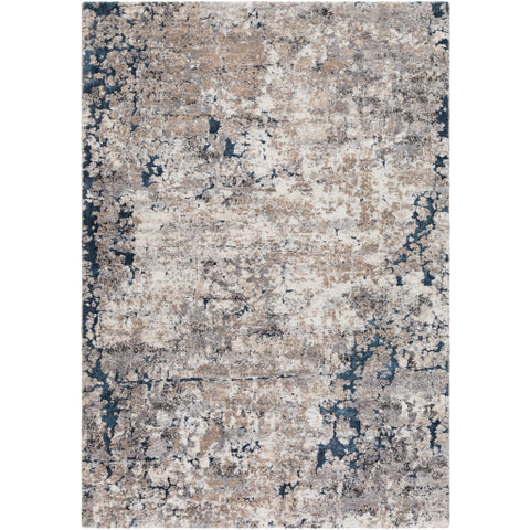 Image of Surya Tuscany Modern Denim, Medium Gray, Black, Ivory, Charcoal, Tan, Beige, Dark Blue Rugs TUS-2313