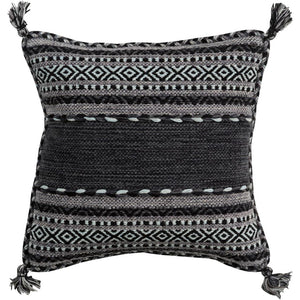 Surya Trenza Bohemian/Global Black, Charcoal, Light Gray Pillow Kit TZ-001-Wanderlust Rugs