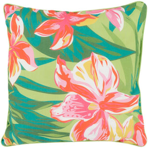 Surya Ulani Indoor / Outdoor Bright Pink, Emerald, Lime, Bright Orange Pillow Cover UL-010-Wanderlust Rugs
