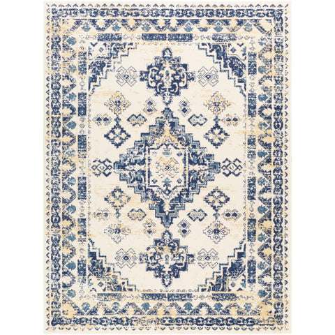 Image of Surya Ustad Traditional Navy, Denim, Wheat, Cream Rugs UST-2310