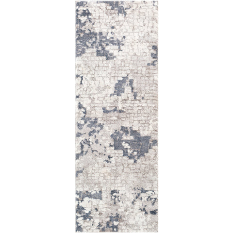 Image of Surya Venice Modern Denim, Pale Blue, Light Gray, Medium Gray, Ivory Rugs VNE-2300