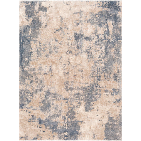 Image of Surya Venice Modern Denim, Pale Blue, Camel, Light Gray, Ivory Rugs VNE-2303