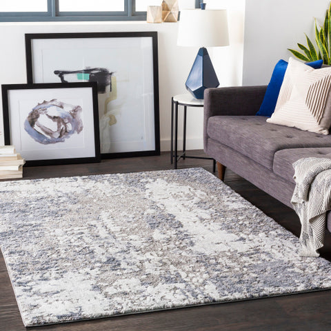 Image of Surya Venice Modern Pale Blue, Denim, Light Gray, Medium Gray, Ivory Rugs VNE-2304