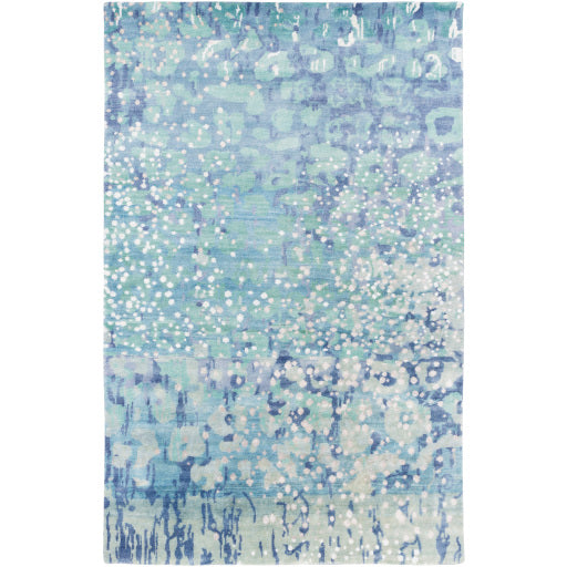 Surya Watercolor Modern Sea Foam, Sky Blue, Lime, Light Gray, Denim, Navy, Medium Gray Rugs WAT-5005