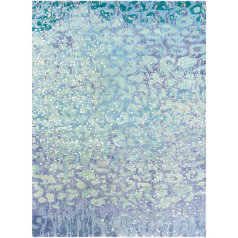 Image of Surya Watercolor Modern Sea Foam, Sky Blue, Lime, Light Gray, Denim, Navy, Medium Gray Rugs WAT-5005