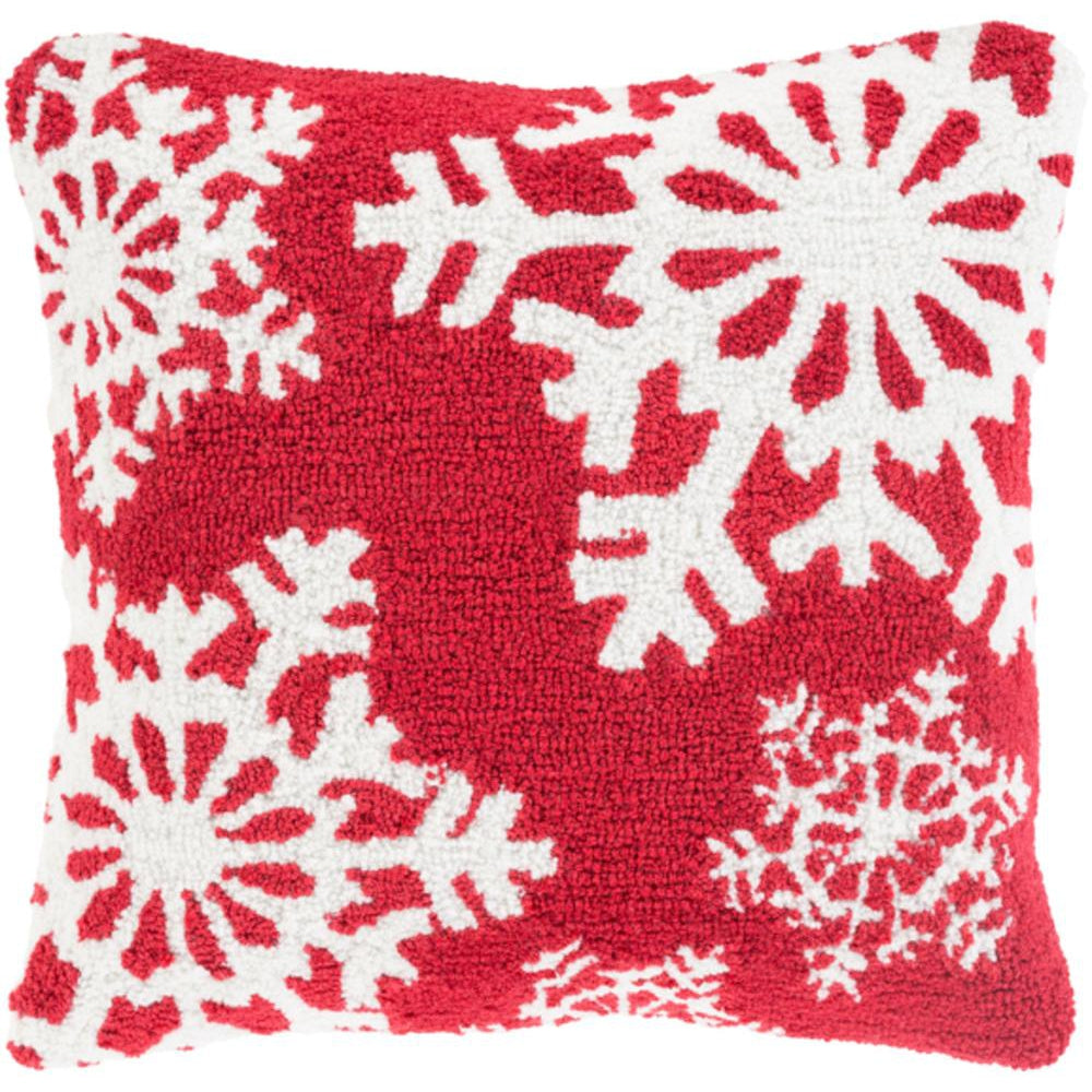 Surya Winter Transitional Bright Red, White Pillow Kit WIT-013-Wanderlust Rugs
