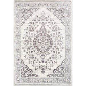 Surya Wanderlust Traditional Charcoal, Silver Gray, White Rugs WNL-2301