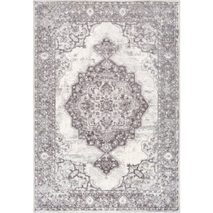 Surya Wanderlust Traditional Charcoal, Silver Gray, White Rugs WNL-2303
