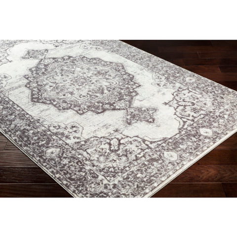 Image of Surya Wanderlust Traditional Charcoal, Silver Gray, White Rugs WNL-2303