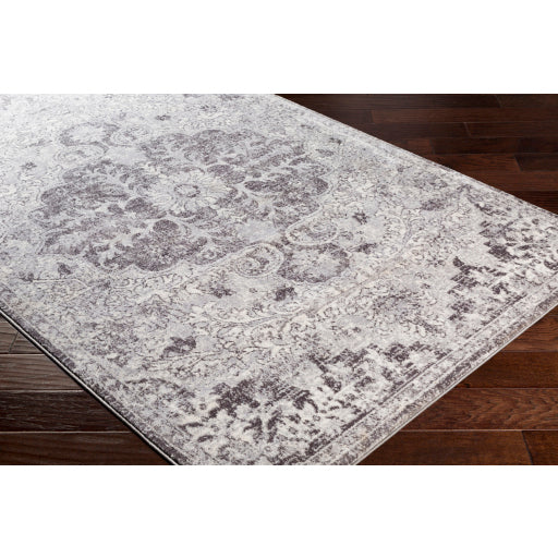 Surya Wanderlust Traditional Silver Gray, White, Charcoal Rugs WNL-2308