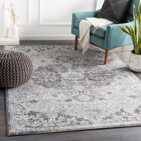 Image of Surya Wanderlust Traditional Silver Gray, White, Charcoal Rugs WNL-2308