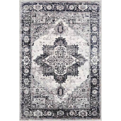 Surya Wanderlust Traditional Charcoal, Navy, Silver Gray, White, Black Rugs WNL-2312