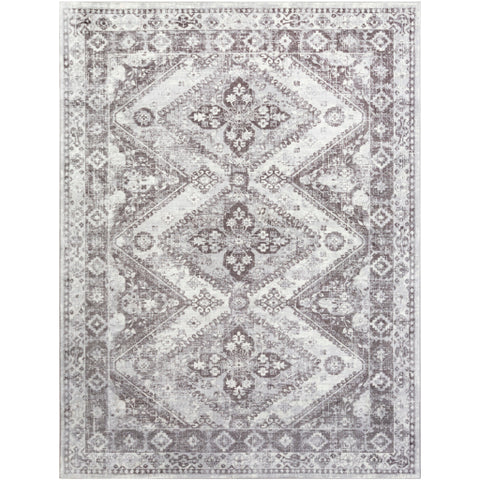 Image of Surya Wanderlust Global Charcoal, Silver Gray, White Rugs WNL-2316