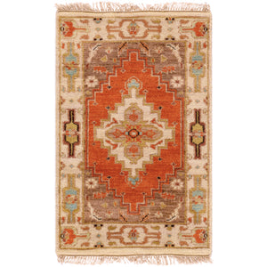 Surya Zeus Traditional Clay, Butter, Mauve, Camel, Sea Foam, Navy, Olive, Eggplant, Coral Rugs ZEU-7800