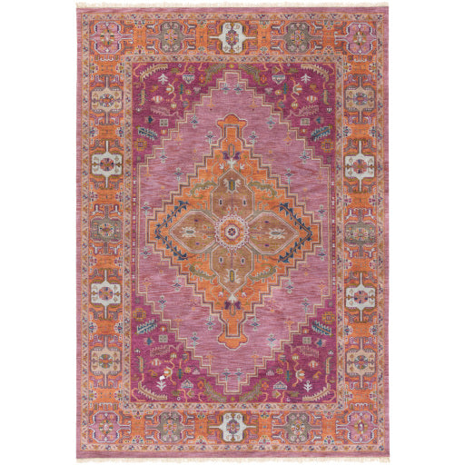 Surya Zeus Traditional Eggplant, Clay, Lime, Bright Purple, Taupe, Mauve, Navy Rugs ZEU-7820