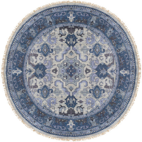 Image of Surya Zeus Traditional Navy, Light Gray, Charcoal, Ink, Ivory Rugs ZEU-7828
