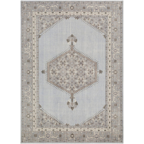 Image of Surya Zahra Traditional Light Gray, Violet, Black, Charcoal, Taupe Rugs ZHA-4028