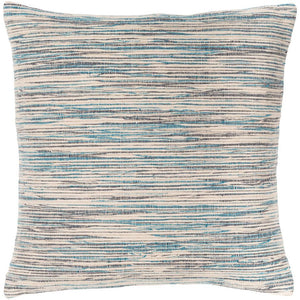 Surya Zuma Bohemian/Global Beige, Ink, Bright Blue Pillow Cover ZMA-002-Wanderlust Rugs