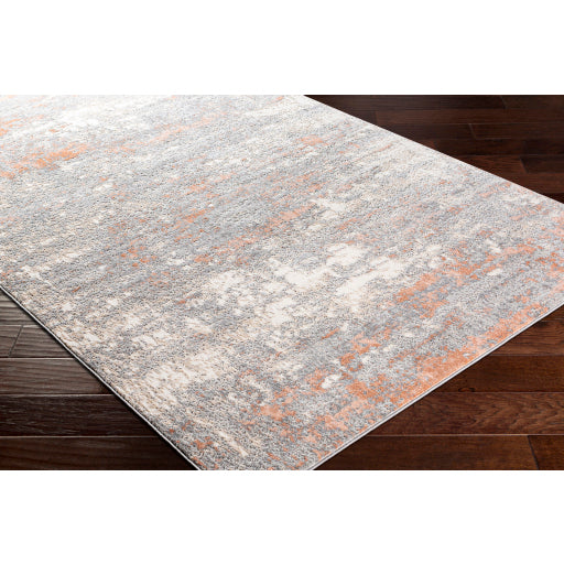 Surya Zermatt Modern Burnt Orange, Camel, Cream, Taupe, Charcoal, Medium Gray Rugs ZRT-2320
